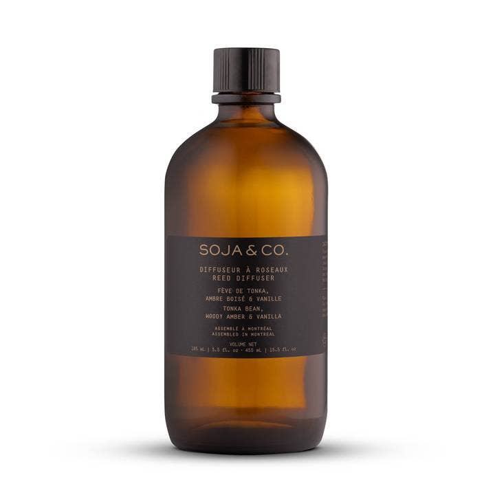 Diffuseur à roseaux | Fève de tonka, Ambre boisé & Vanille