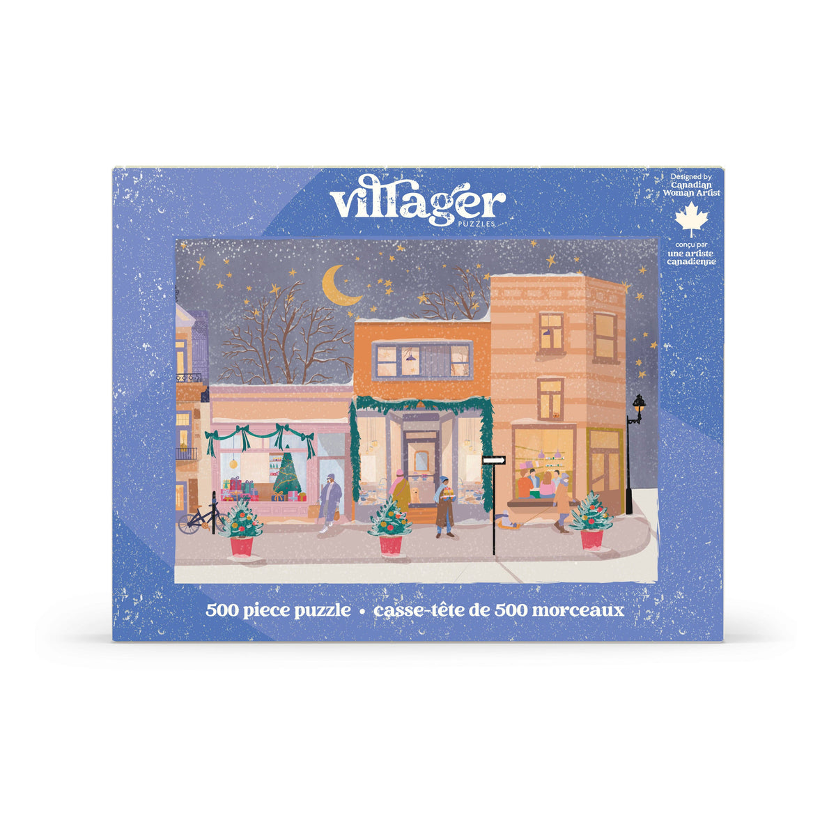 Rues de Noël | Puzzle de 500 pièces | Conçu au Canada
