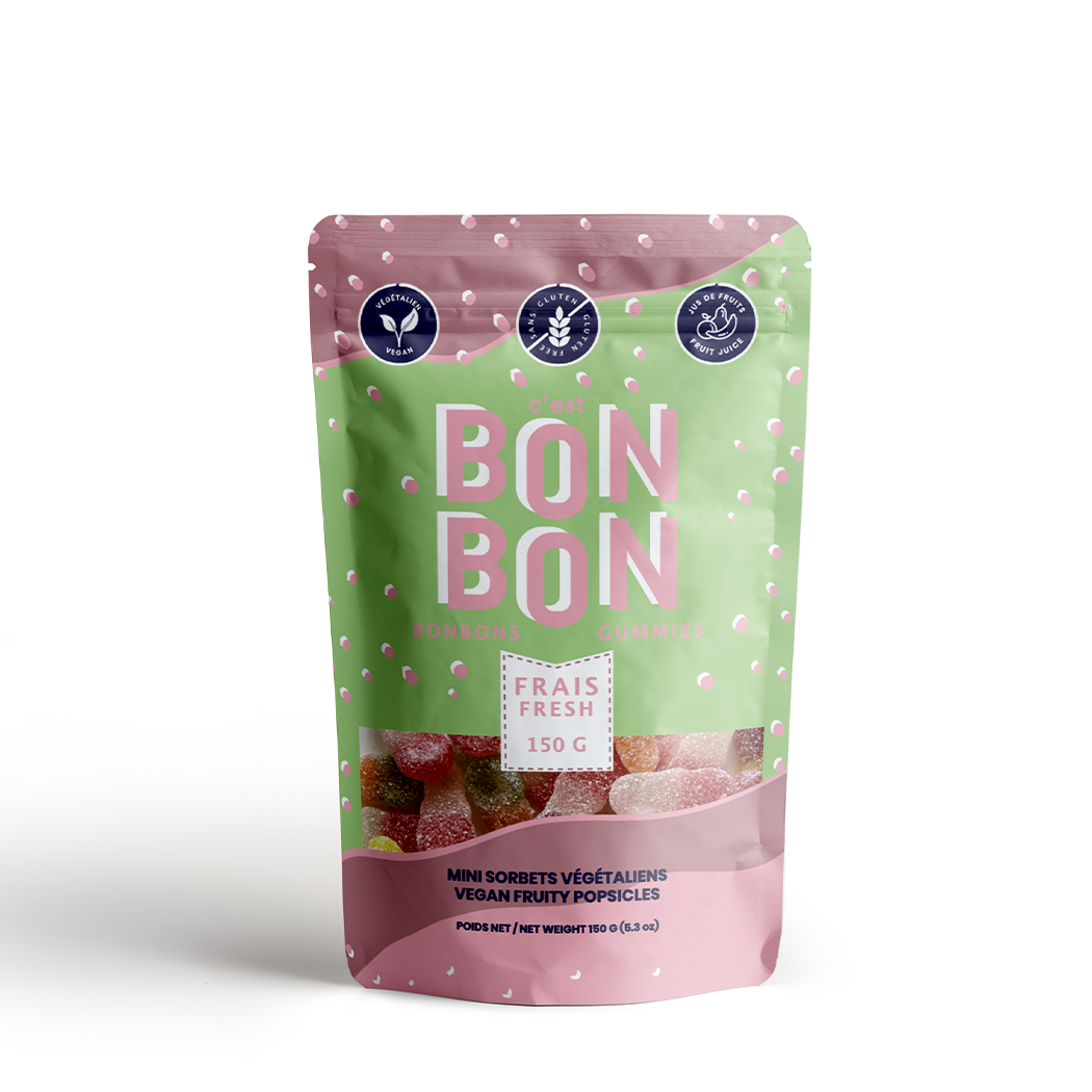 Sucettes glacées végétaliennes et fruitées - Bonbons gélifiés