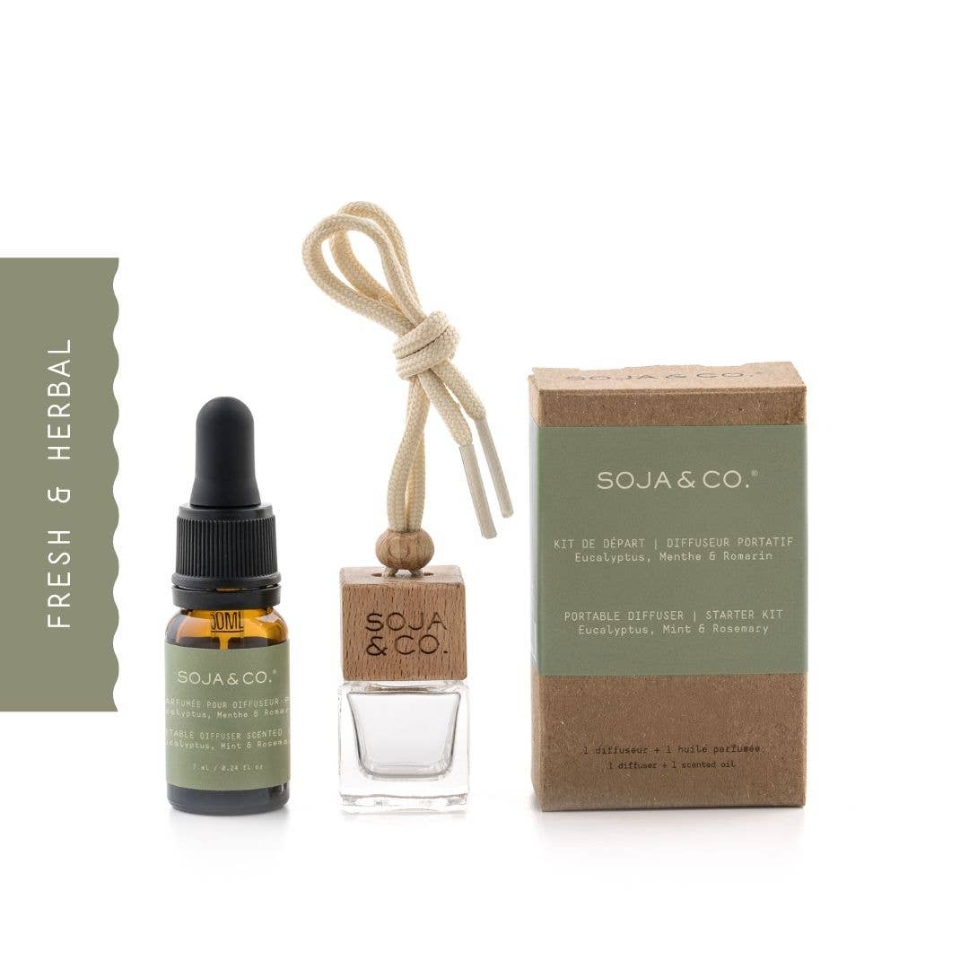 Diffuseur portatif | Eucalyptus, Menthe & Romarin