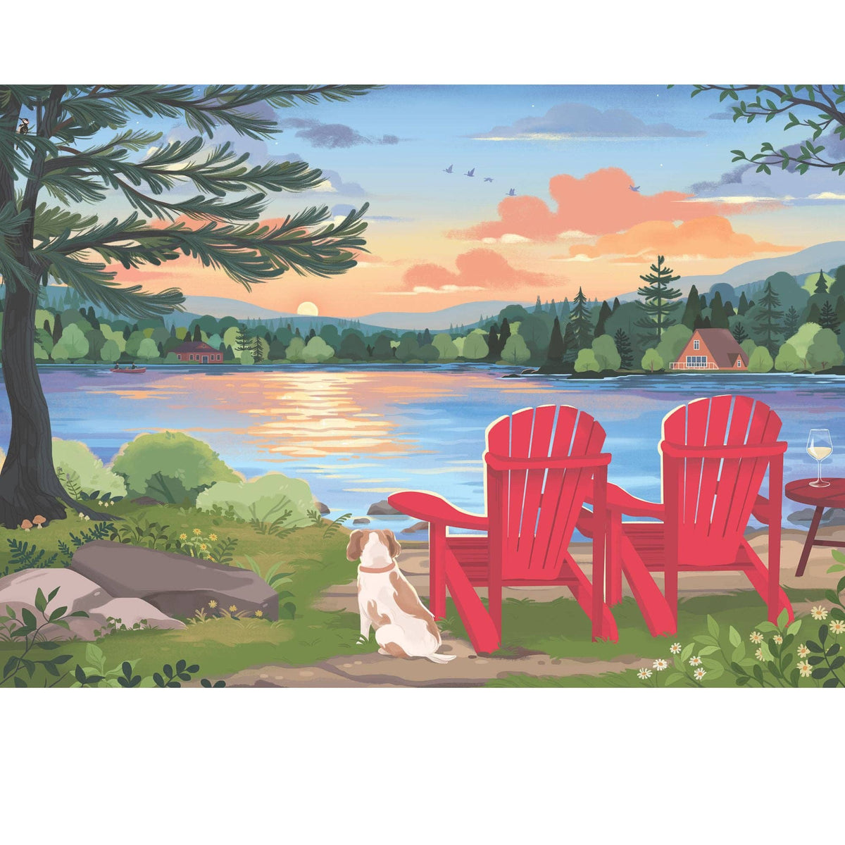 Casse-tête de 500 pièces Cottage Country | Conçu en Ontario