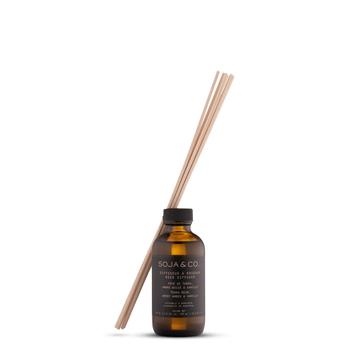 Diffuseur à roseaux | Fève de tonka, Ambre boisé & Vanille