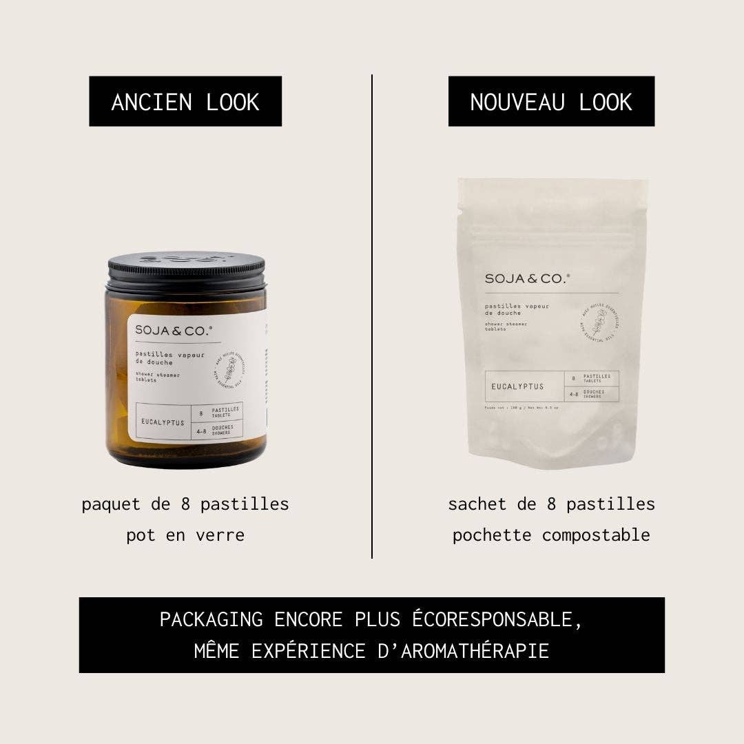 Pastilles vapeur de douche (sachet de 8) | Eucalyptus