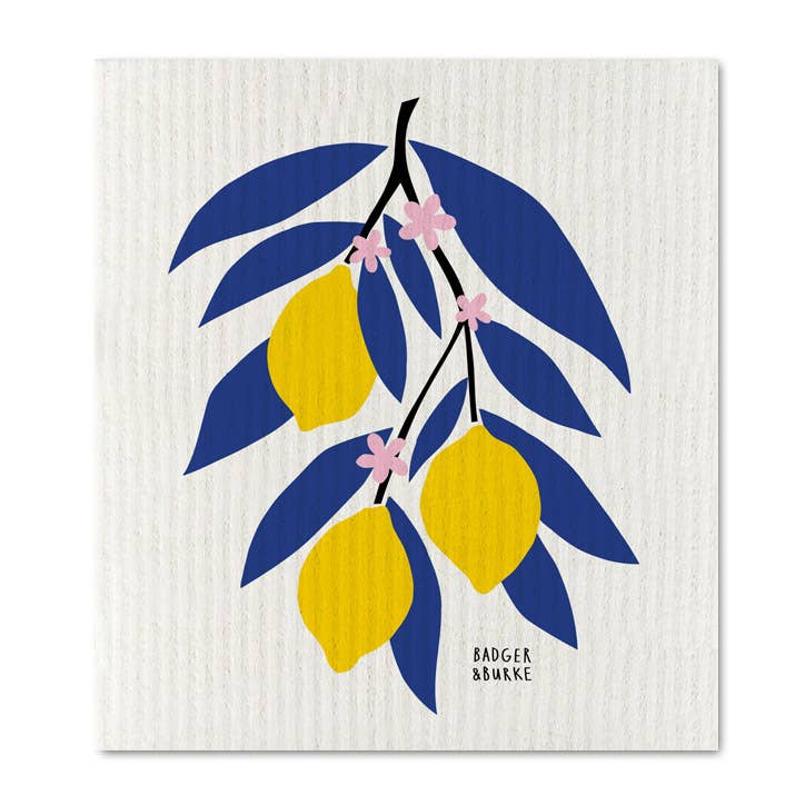 Chiffon-éponge Branche de citron / chiffon suédois