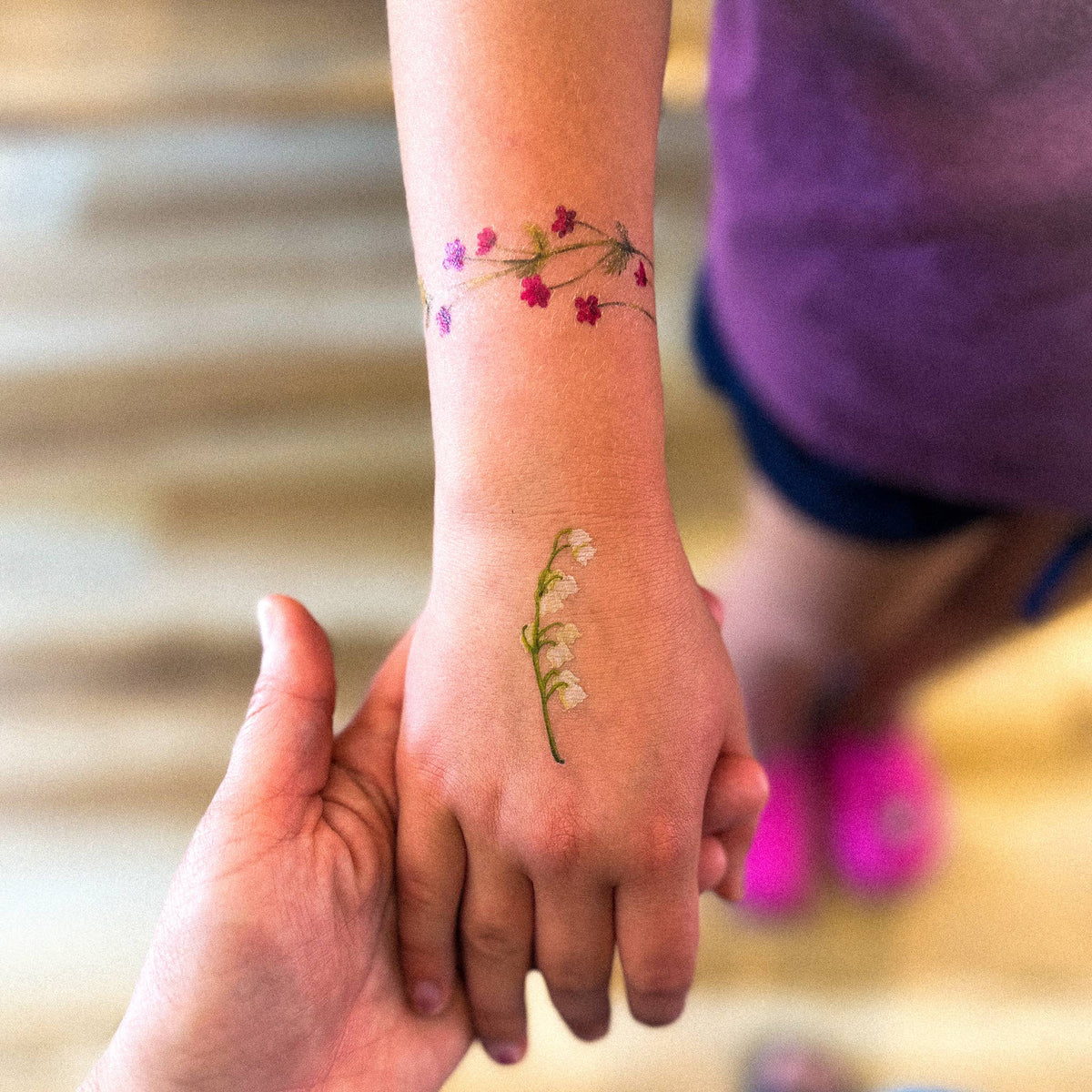 Les délicates fleurs- tatouages temporaires