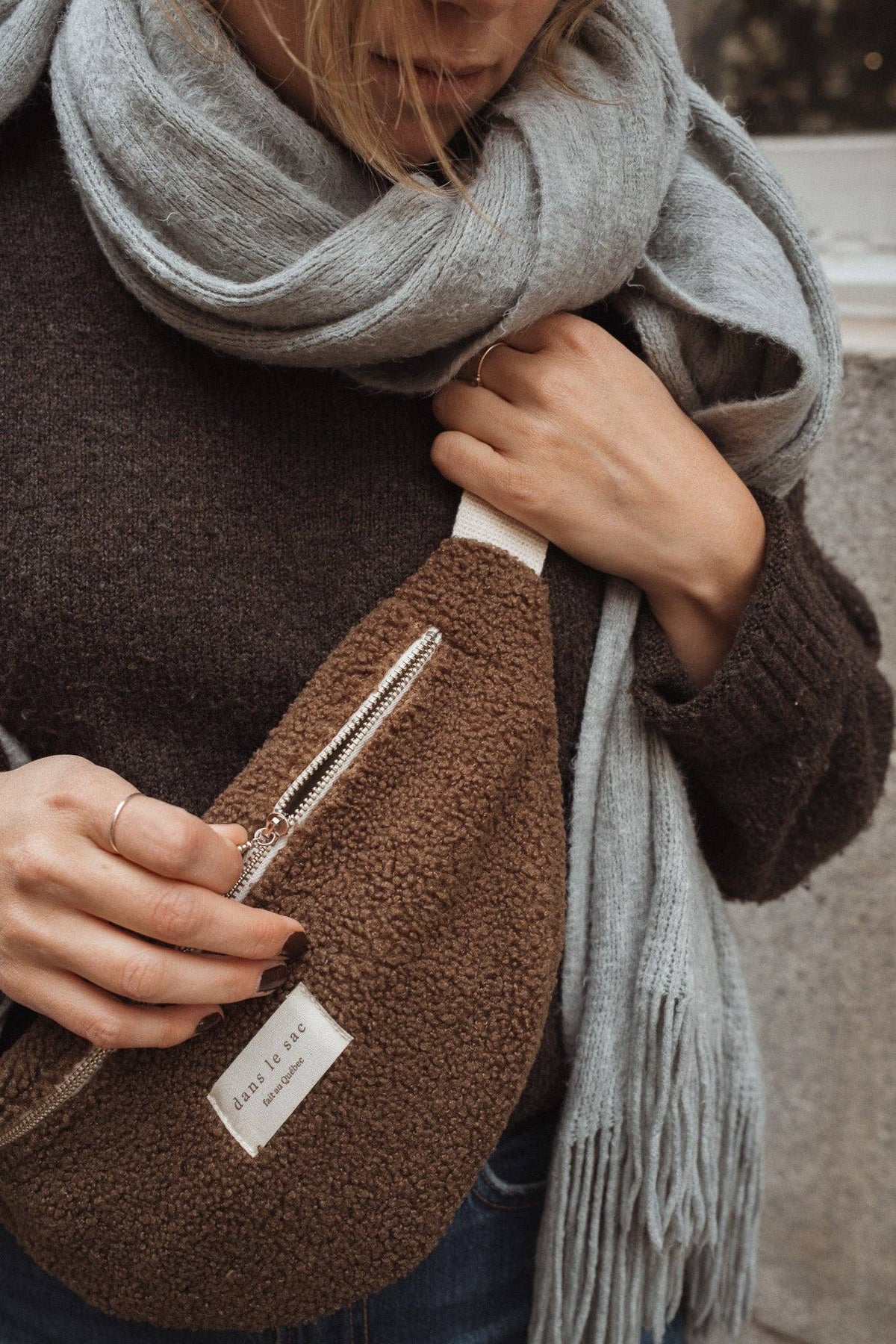 Sac banane en sherpa