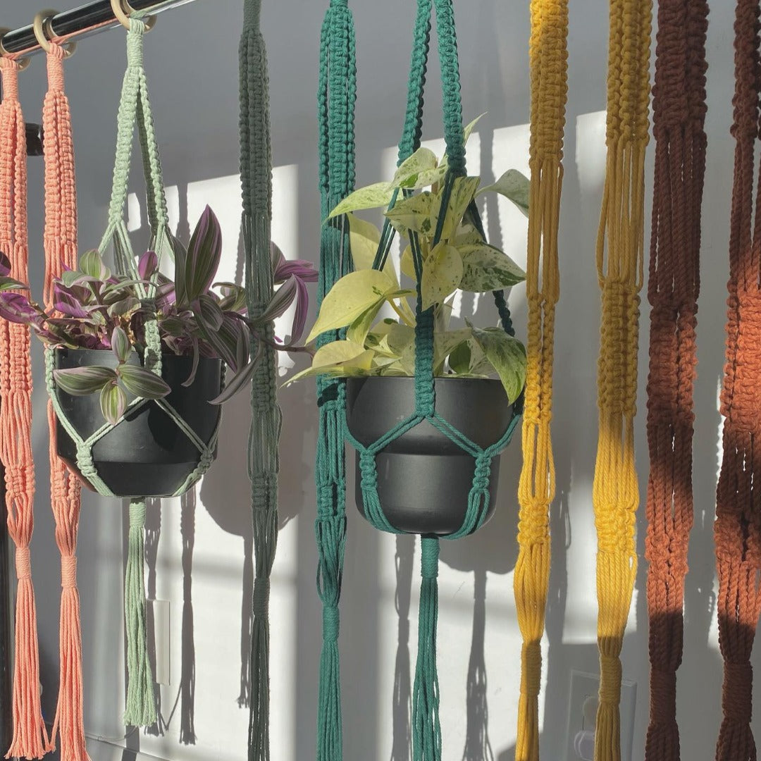 Macramé suspension pour plante