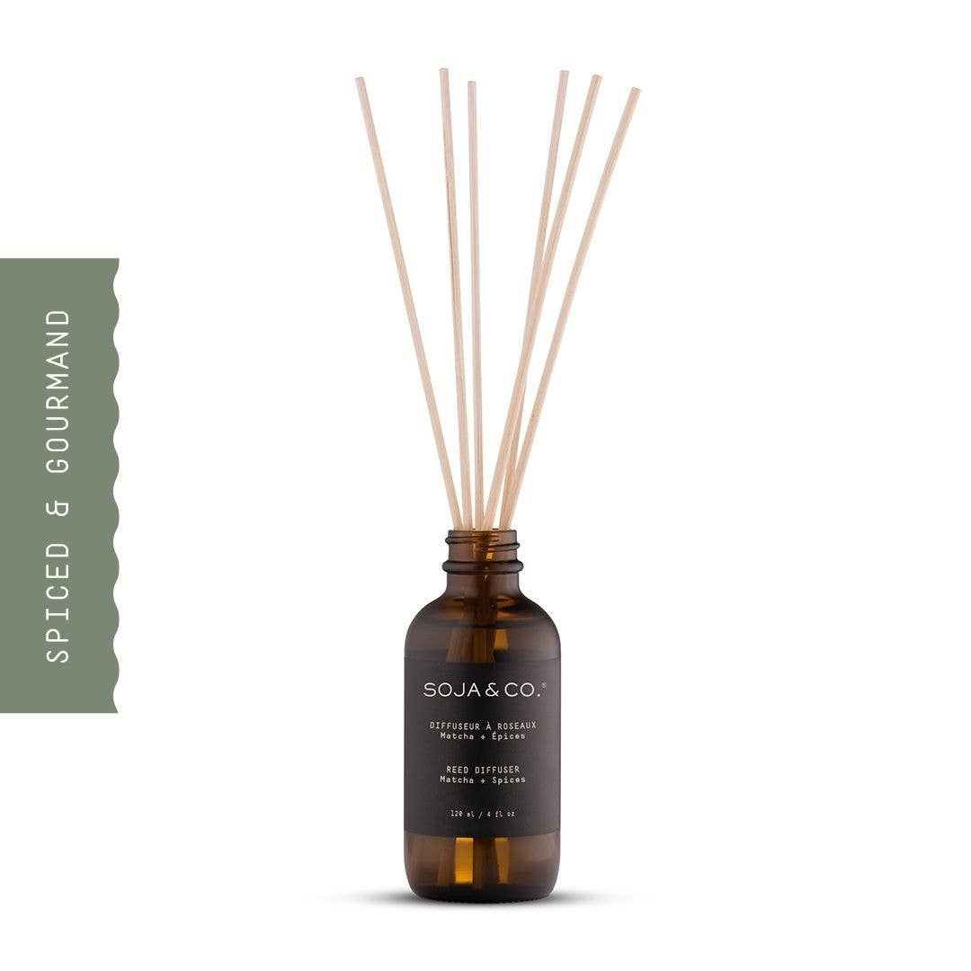 Diffuseur à roseaux | Matcha + Épices