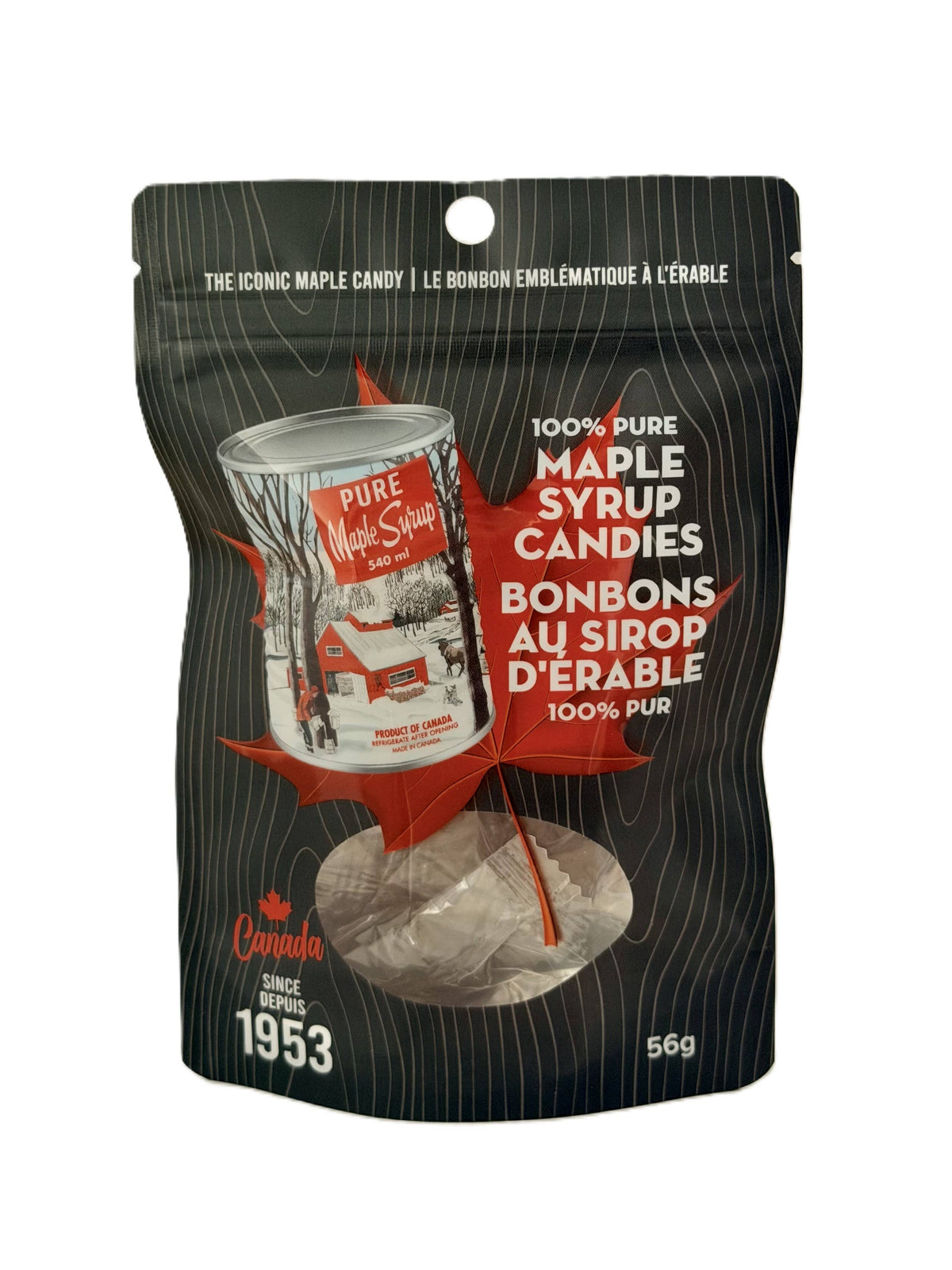 Bonbons au sirop d'érable 100% pur