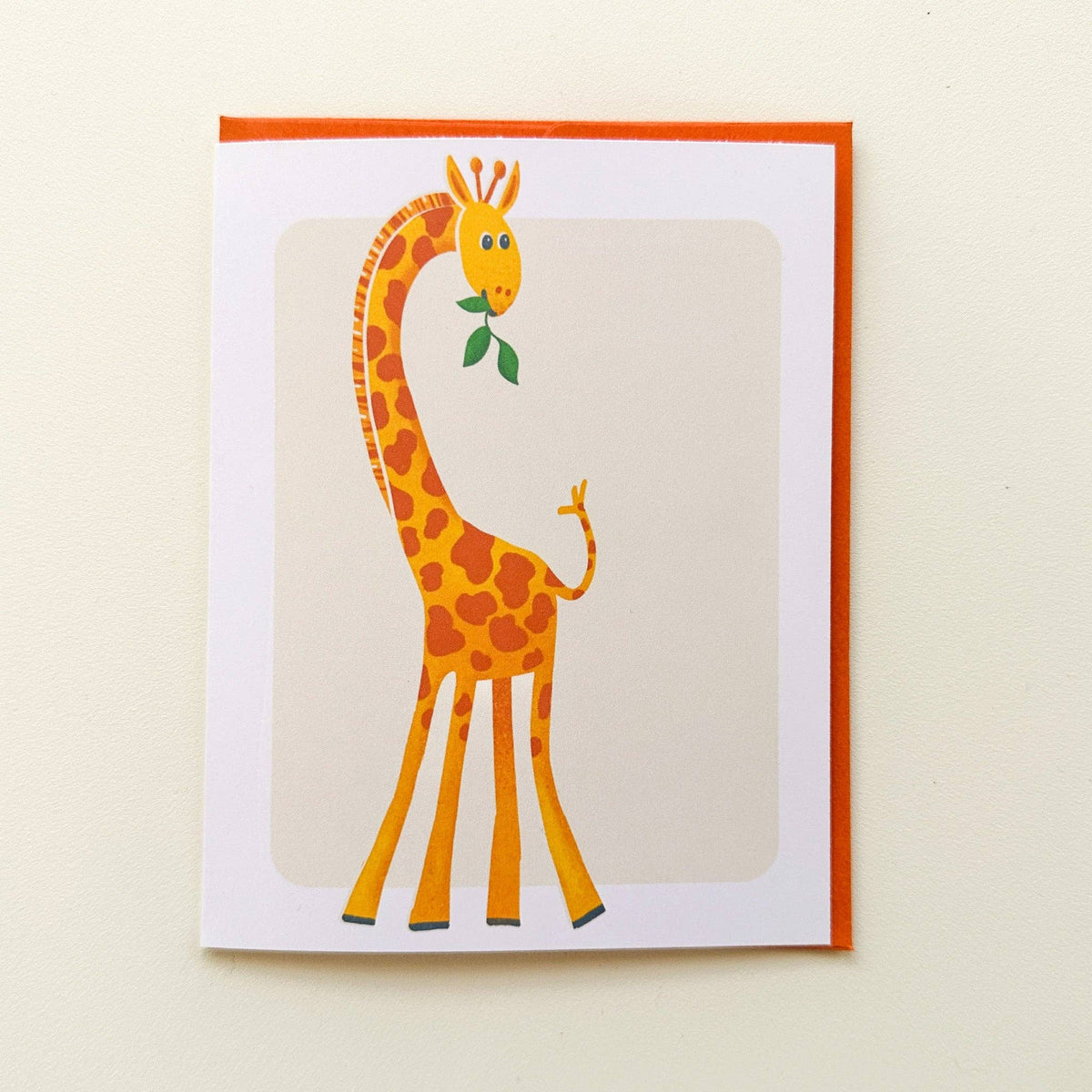 Carte de vœux - La girafe