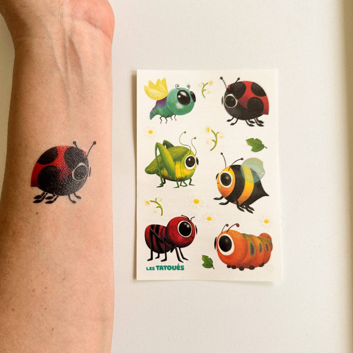 Les sympathiques bibittes - tatouages temporaires