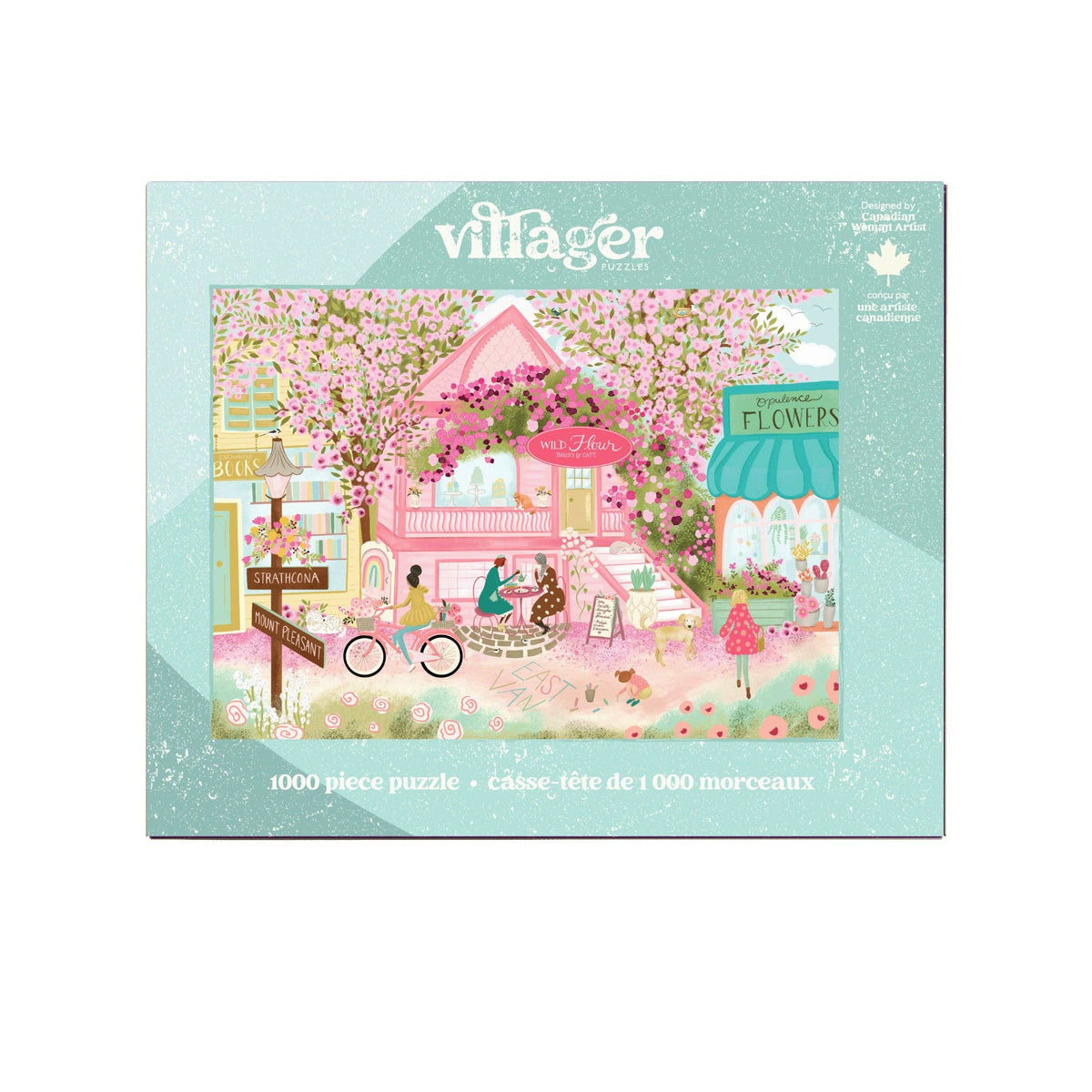Ville en Fleurs | Puzzle de 1000 pièces | Conçu au Canada