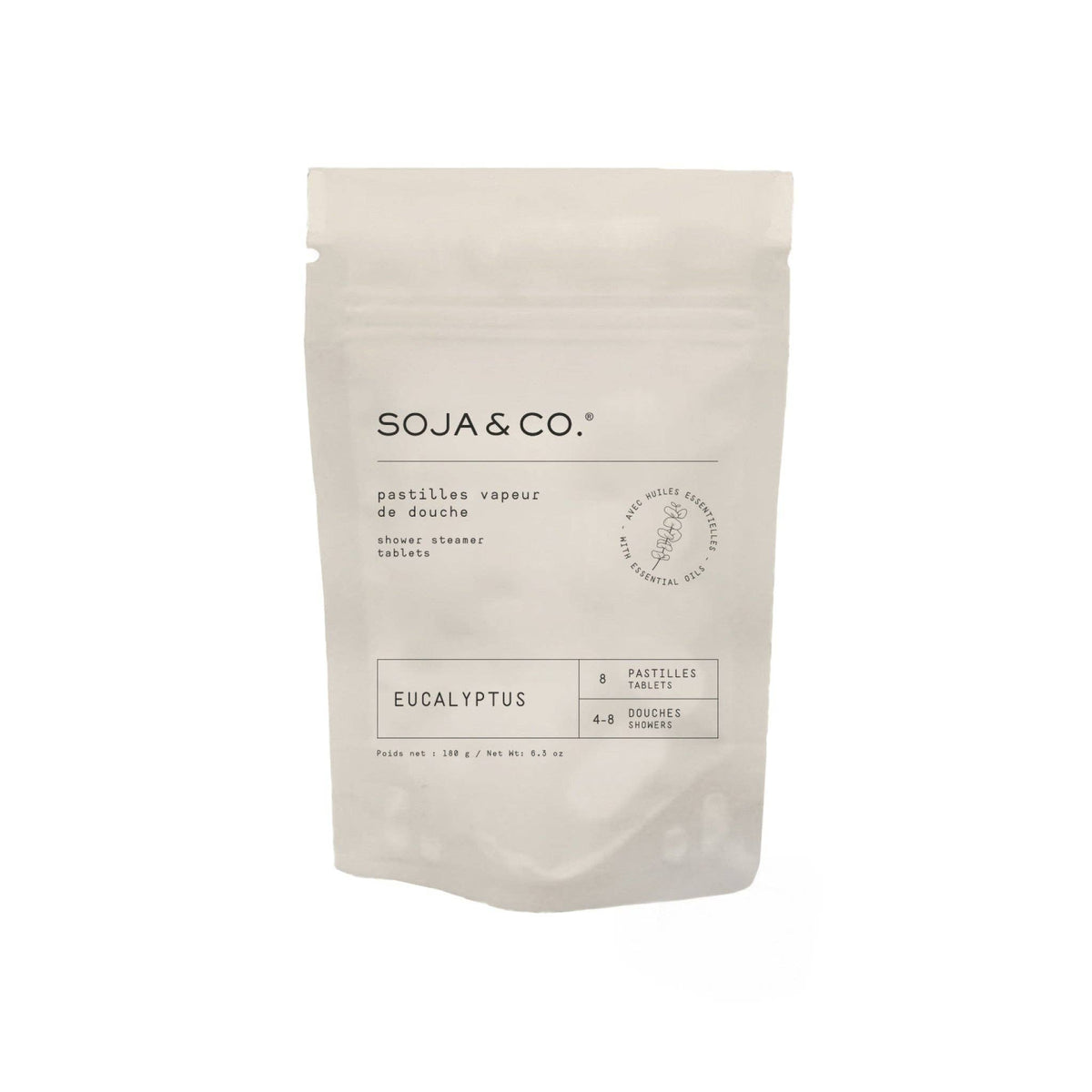 Pastilles vapeur de douche (sachet de 8) | Eucalyptus