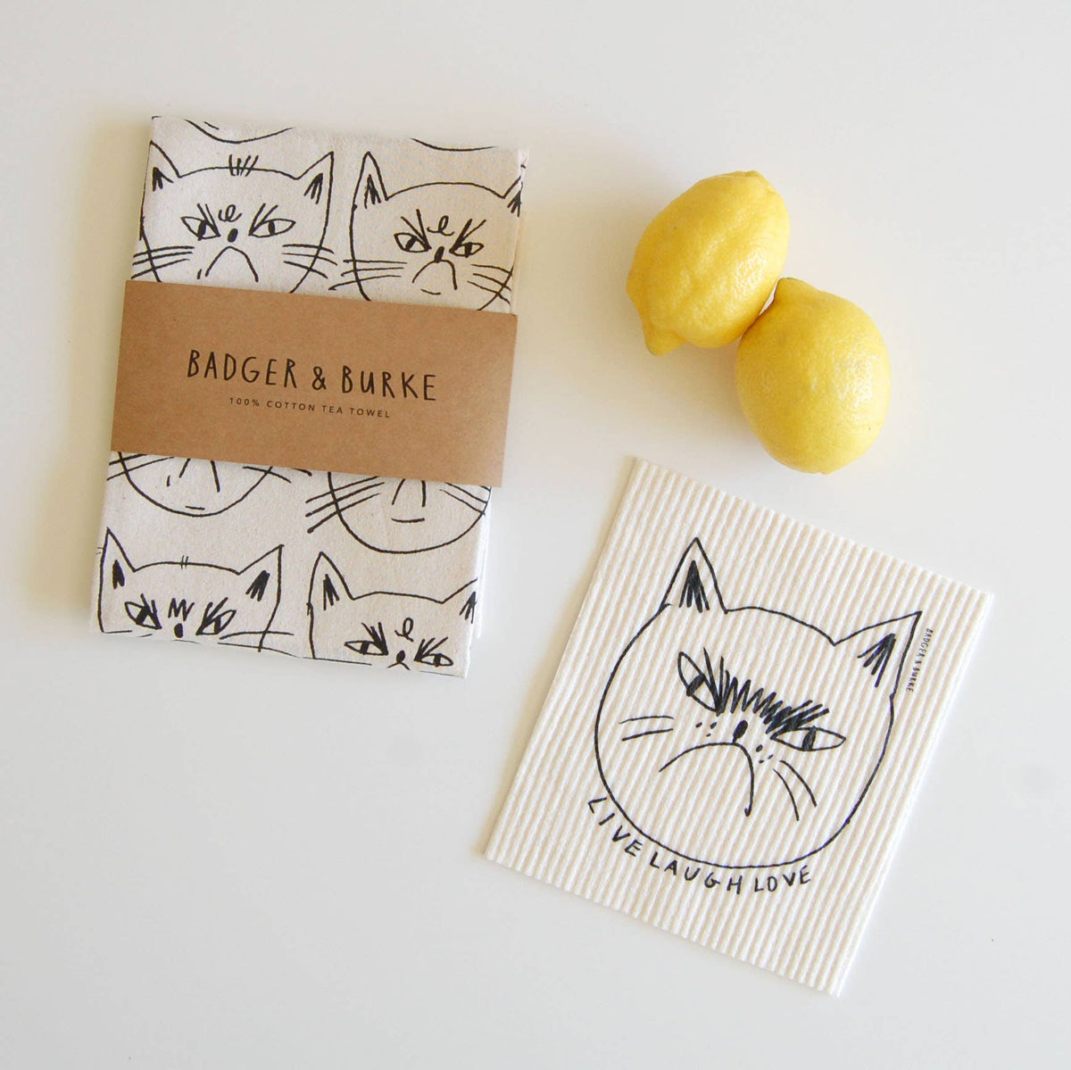 Torchon « Life is Beautiful » de Snitty Kitty
