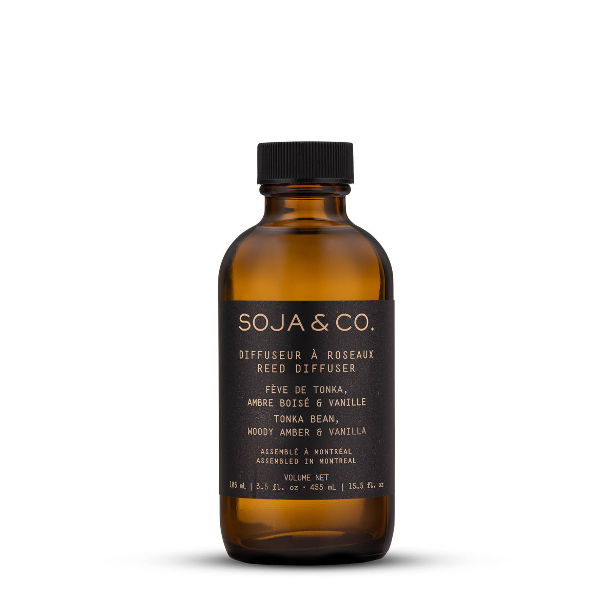 Diffuseur à roseaux | Fève de tonka, Ambre boisé & Vanille