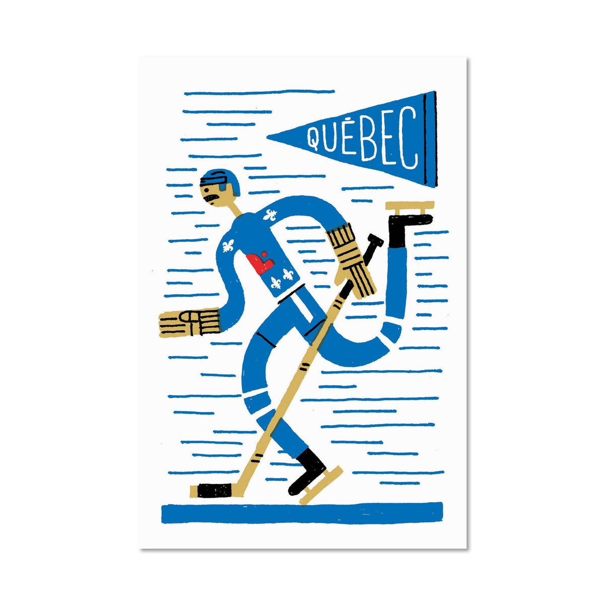 QUÉBEC HOCKEY — Carte postale