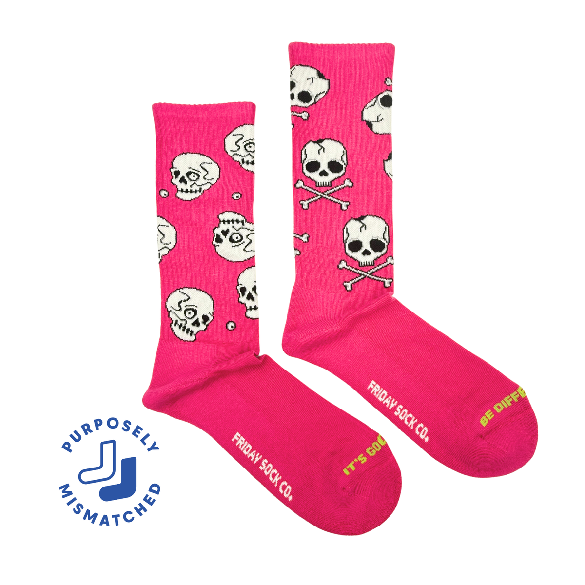 Chaussettes athlétiques amusantes à crânes pour hommes