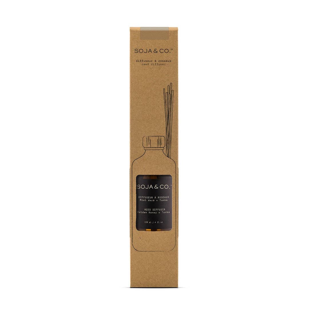 Diffuseur à roseaux | Miel doré + Tonka