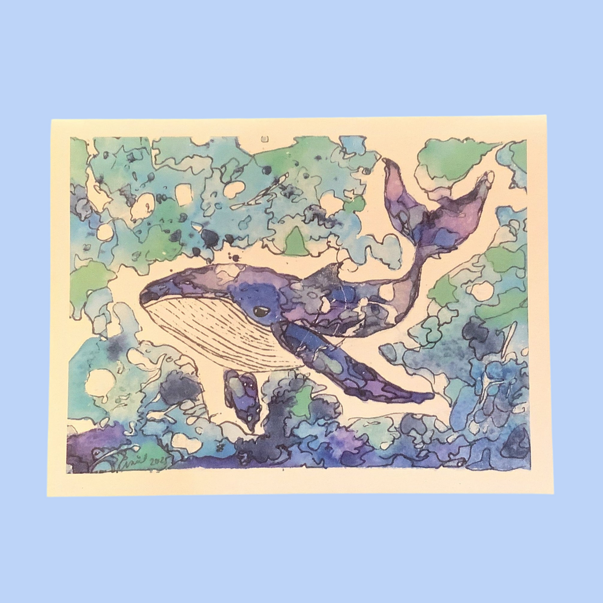 Cartes de souhaits aquarelle