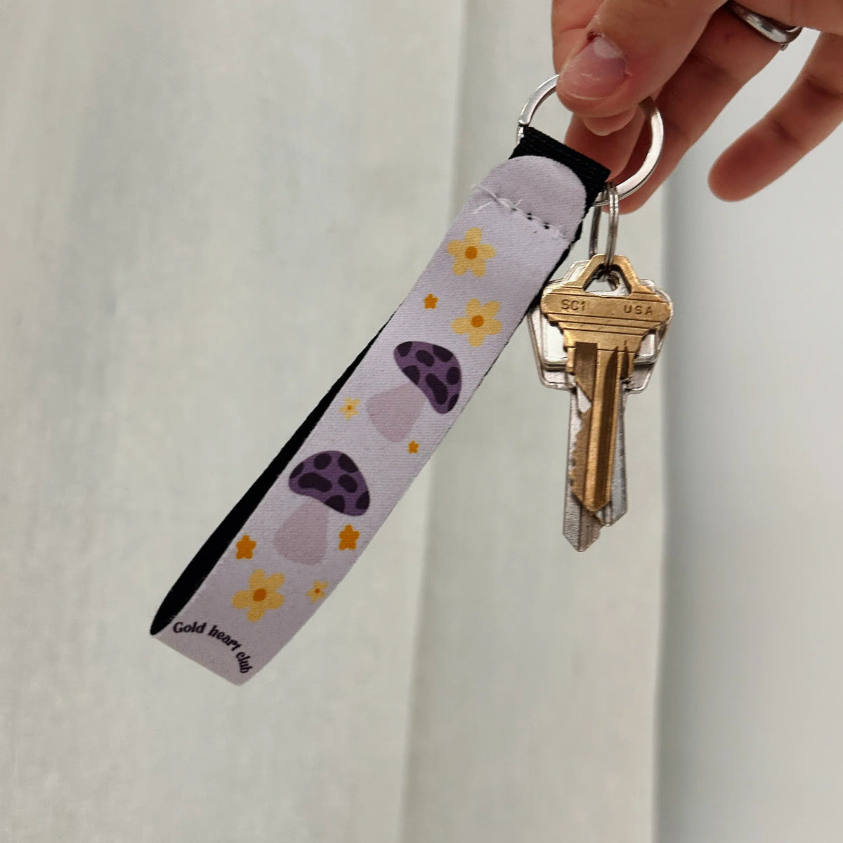Porte-clé de poignet - Gold Heart Club