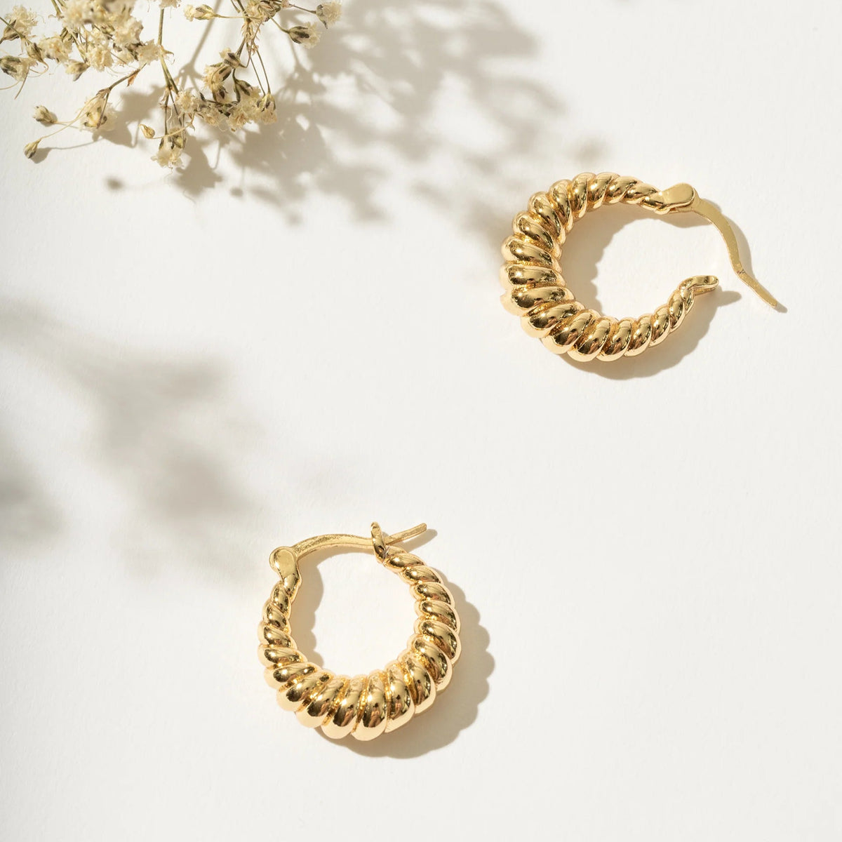 Boucles d&#39;oreilles - Or rempli 14 kt