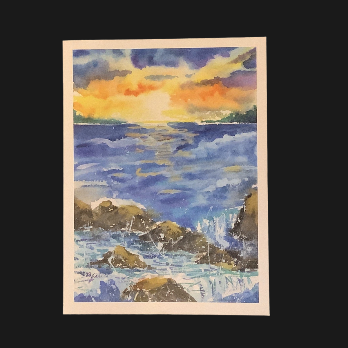 Cartes de souhaits aquarelle
