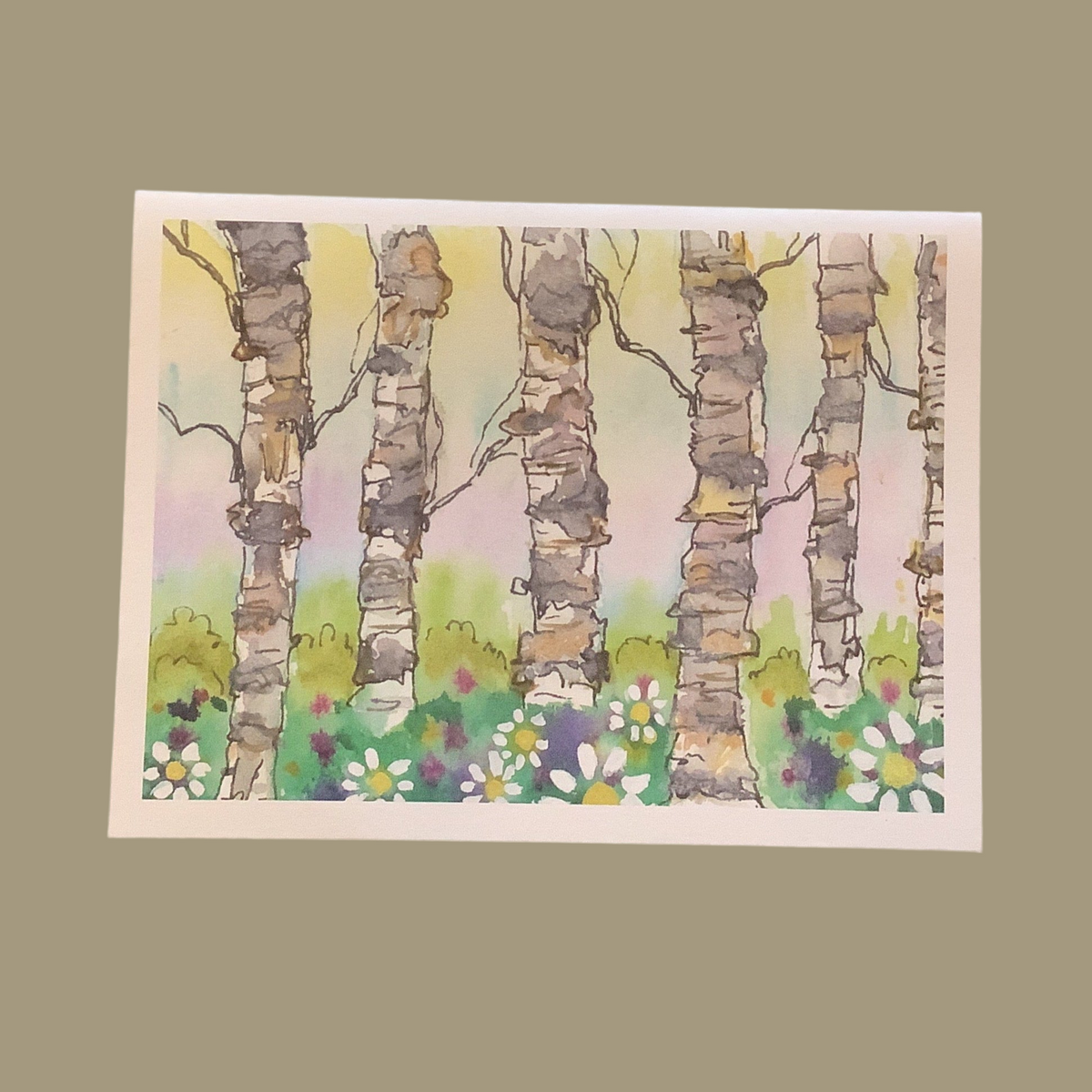 Cartes de souhaits aquarelle