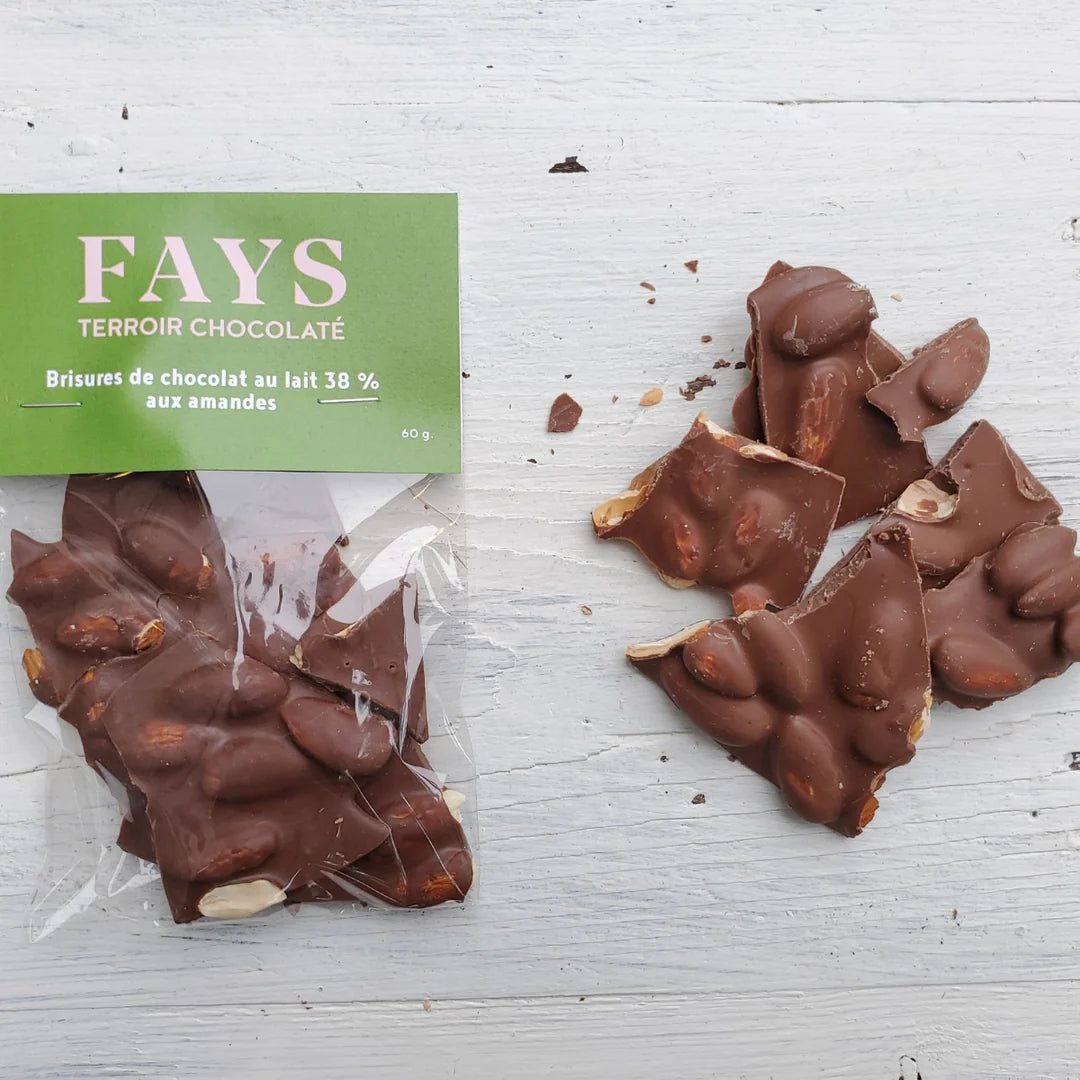Brises de chocolat aux amandes