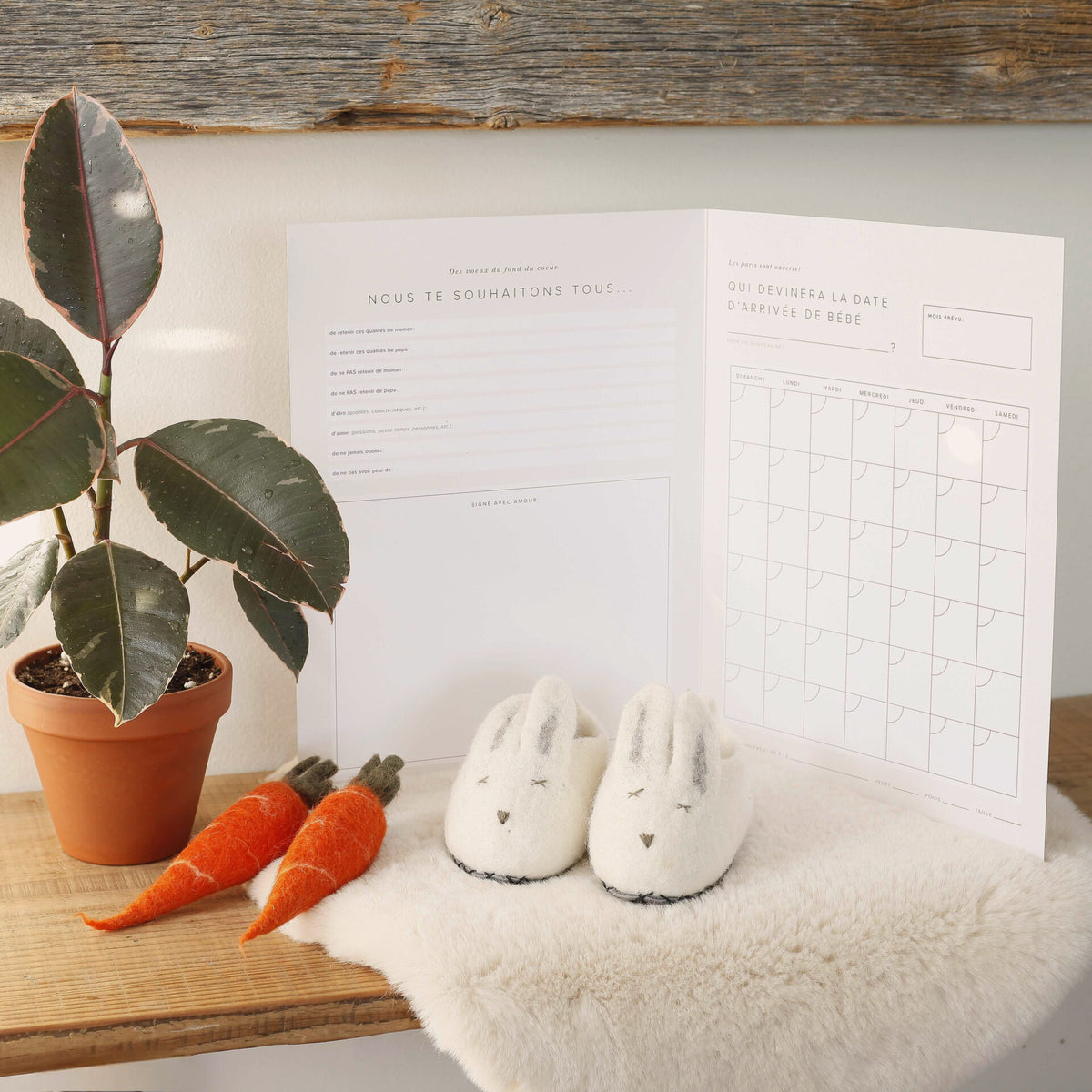 Carte géante 4-en-1 pour shower de bébé