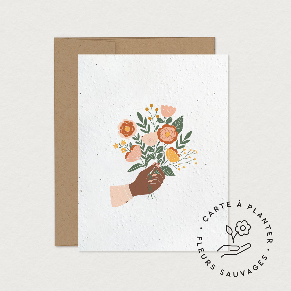 Cartes de souhaits à planter -  Bouquet