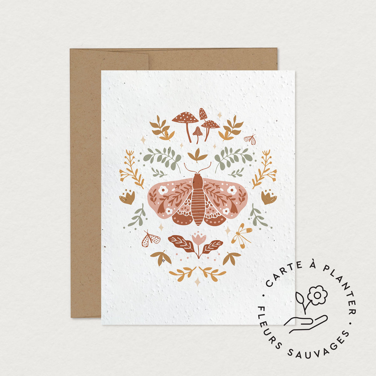 Cartes de souhaits à planter variées