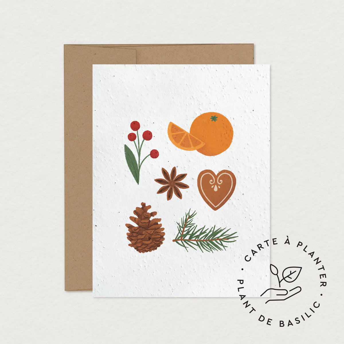 Cartes de souhaits à planter -  Parfum des fêtes