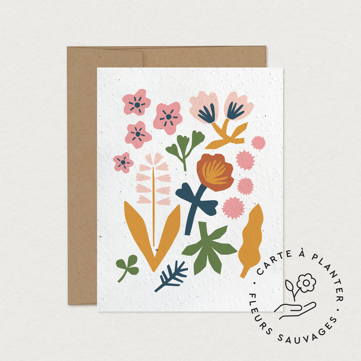 Cartes de souhaits à planter variées