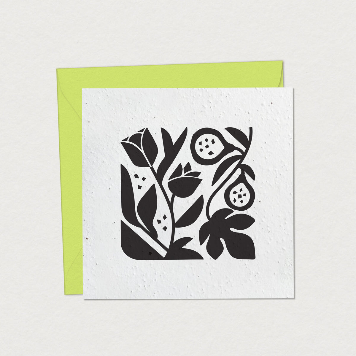 Carte de souhaits à planter carrée