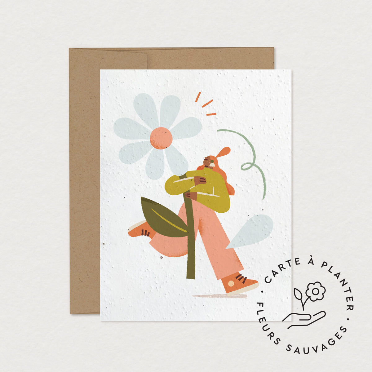 Cartes de souhaits à planter -  Daisy