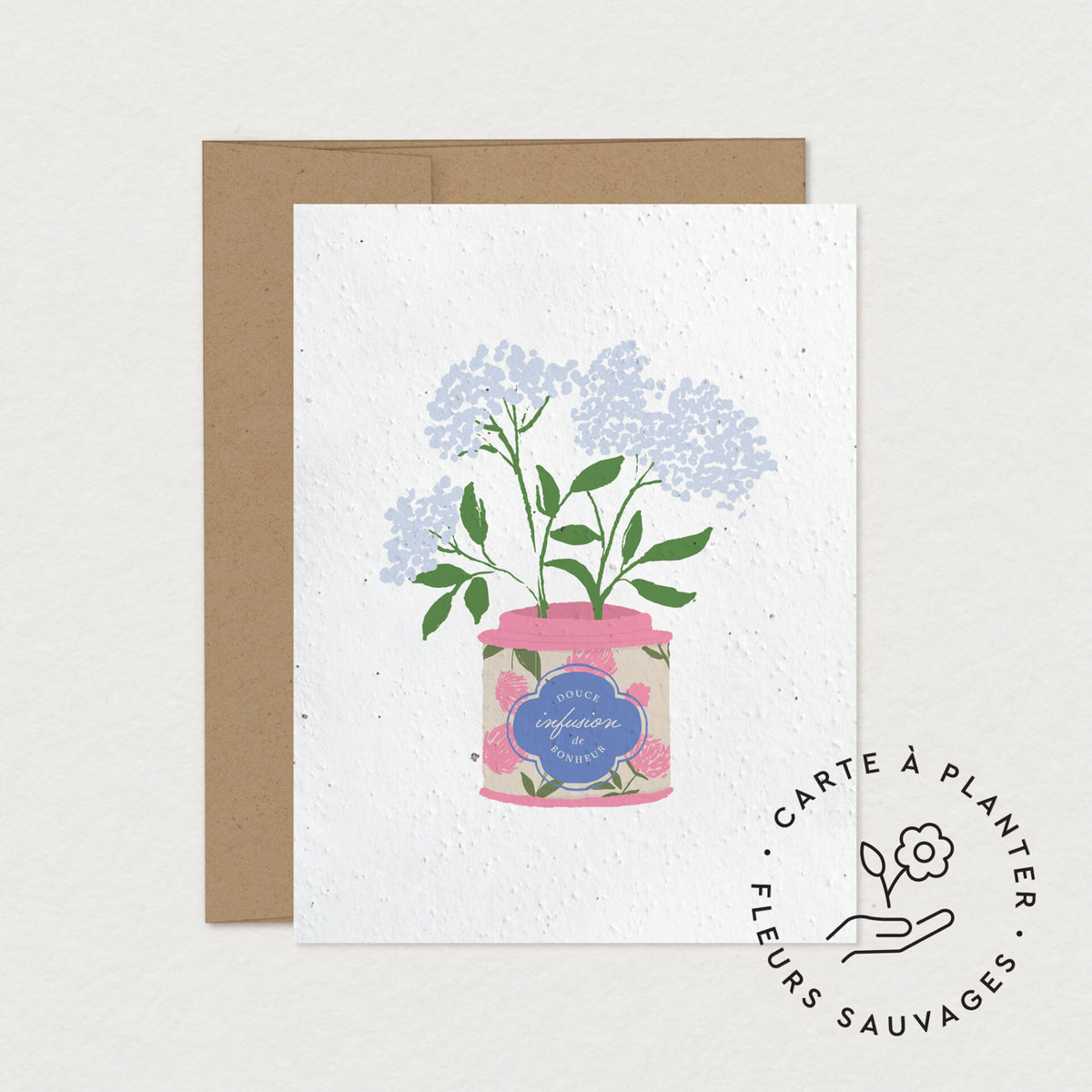 Cartes de souhaits à planter variées