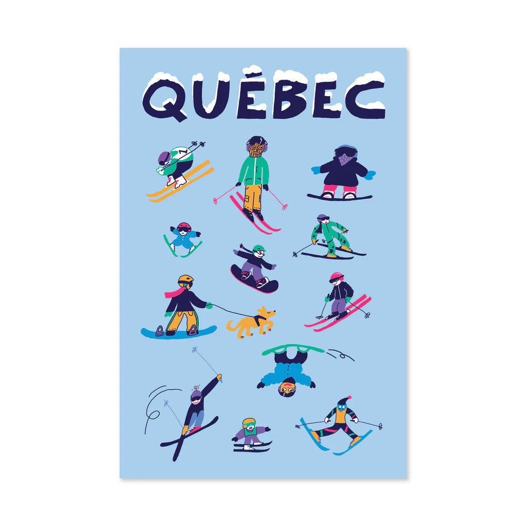 PENTE DE SKI — Carte postale