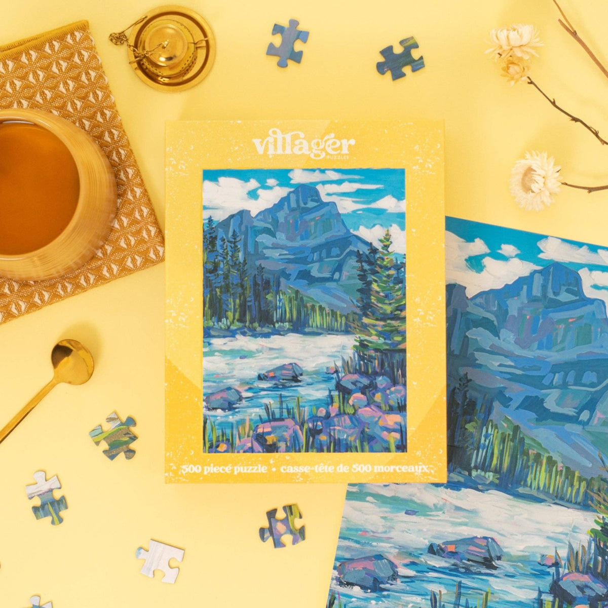 Kicking Horse Mountain | Puzzle de 500 pièces pour adultes | Conçu au Canada par Amy Dixon