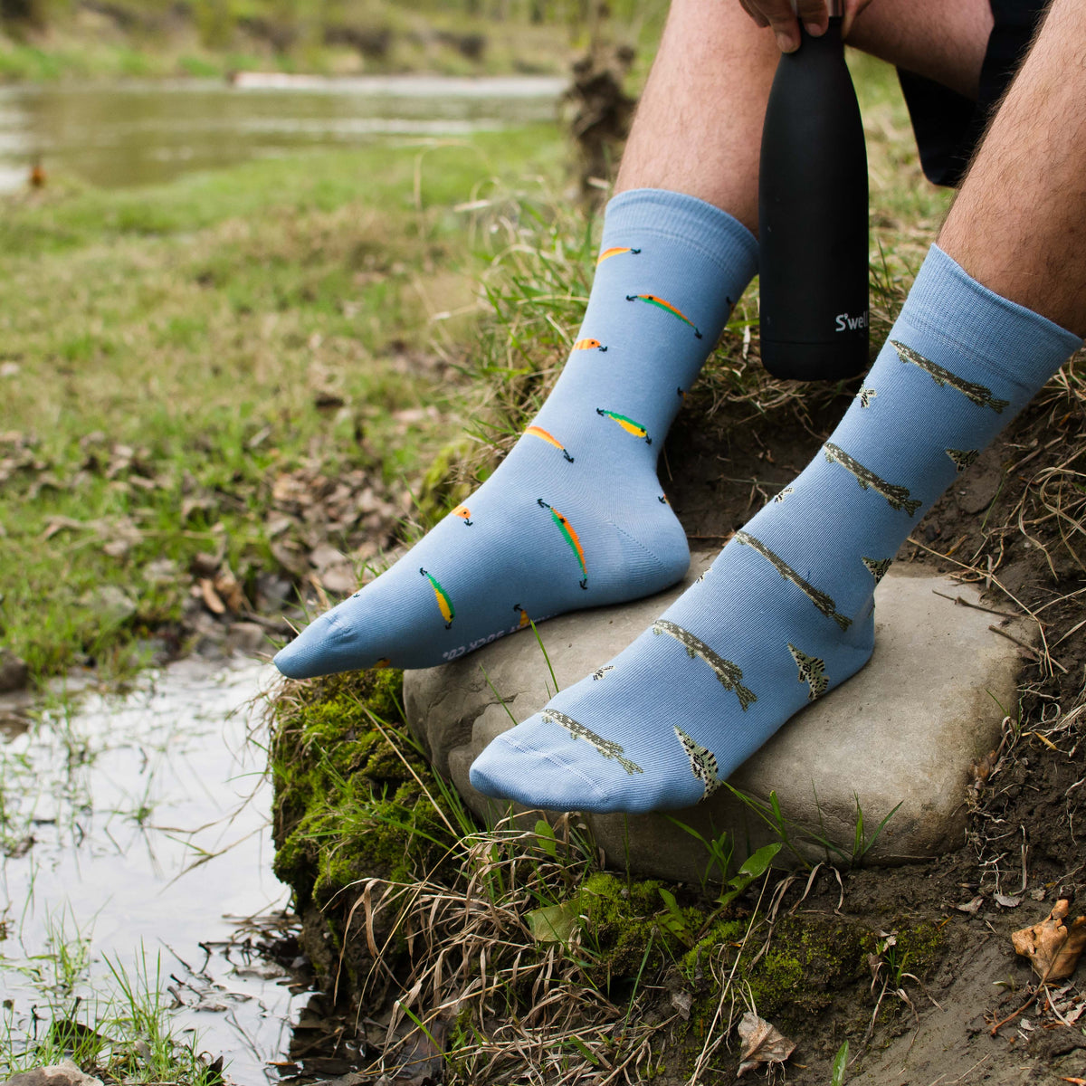 Chaussettes leurres de pêche pour hommes: Hommes 7 - 12