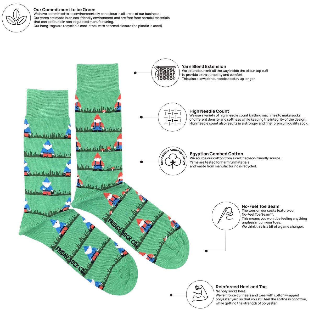 Chaussettes Gnomes de Jardin Grand-père pour Hommes