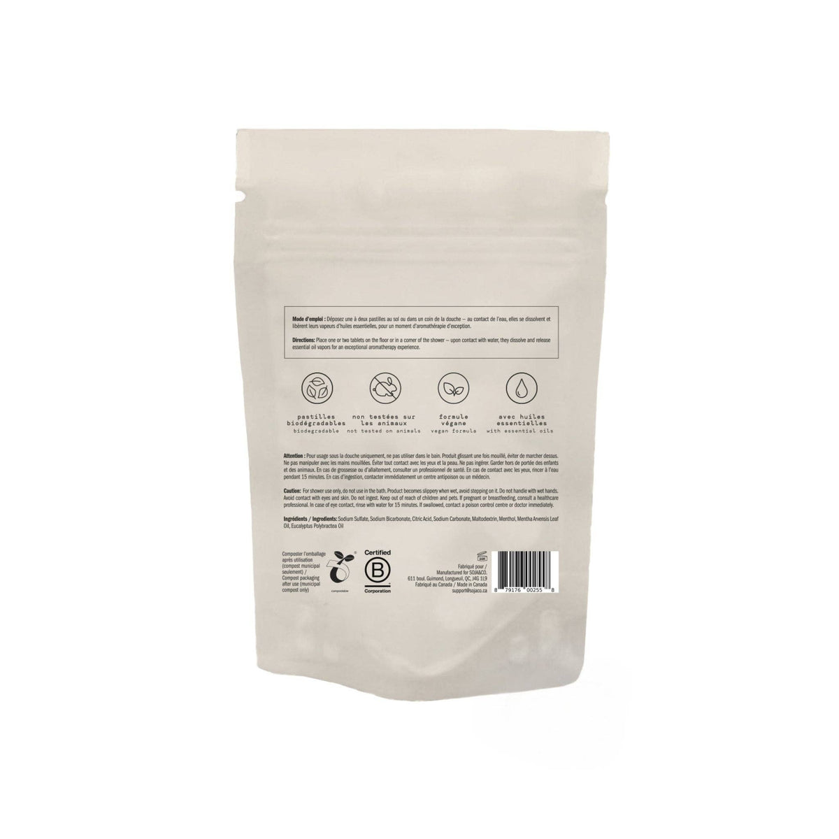 Pastilles vapeur de douche (sachet de 8) | Eucalyptus