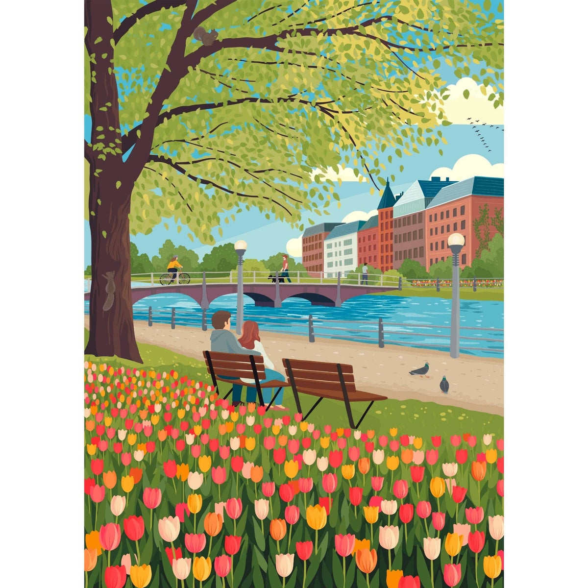 Saison des tulipes | Puzzle de 500 pièces | Conçu au Canada