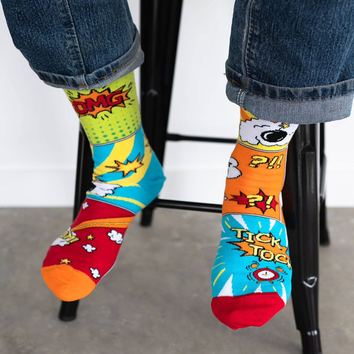 Chaussettes de bande dessinée pour hommes