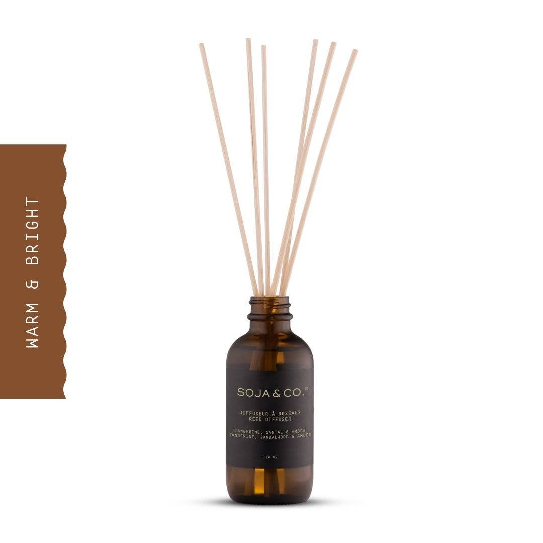 Diffuseur à roseaux | Tangerine, Santal & Ambre