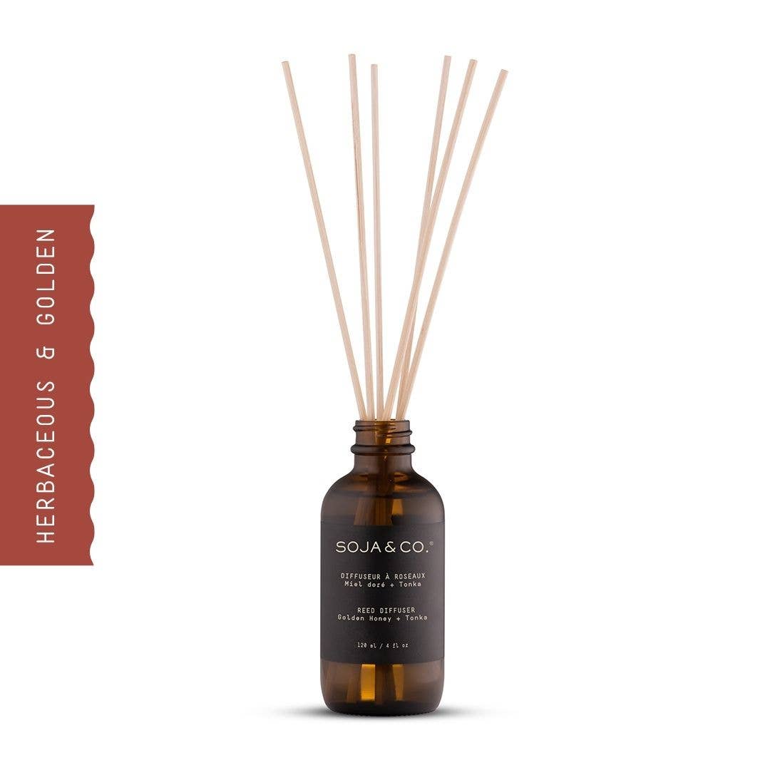 Diffuseur à roseaux | Miel doré + Tonka