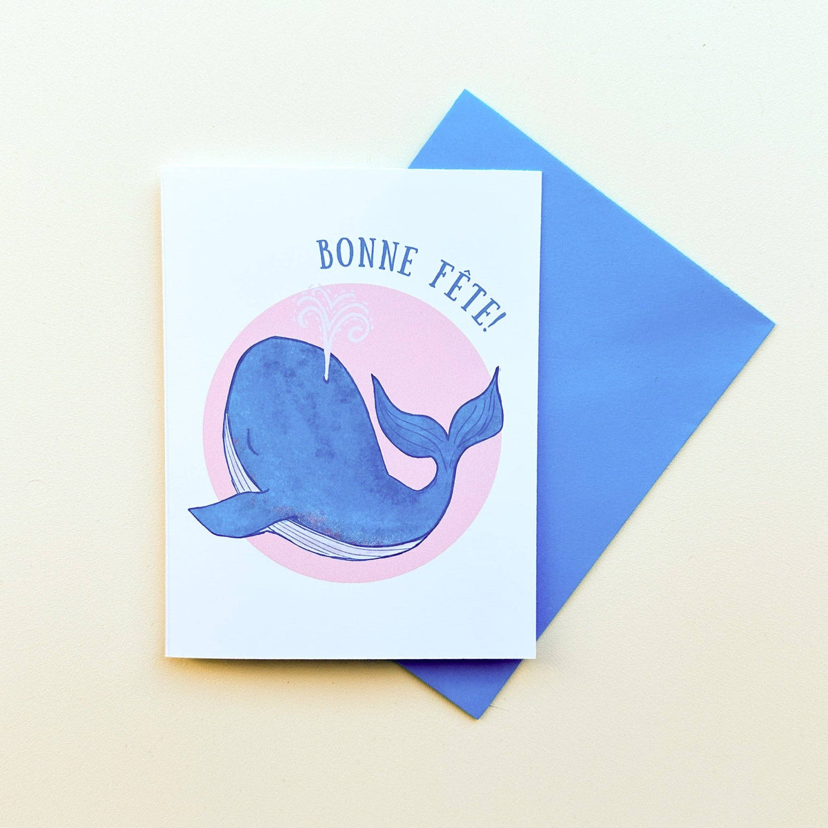 Carte de voeux - La baleine