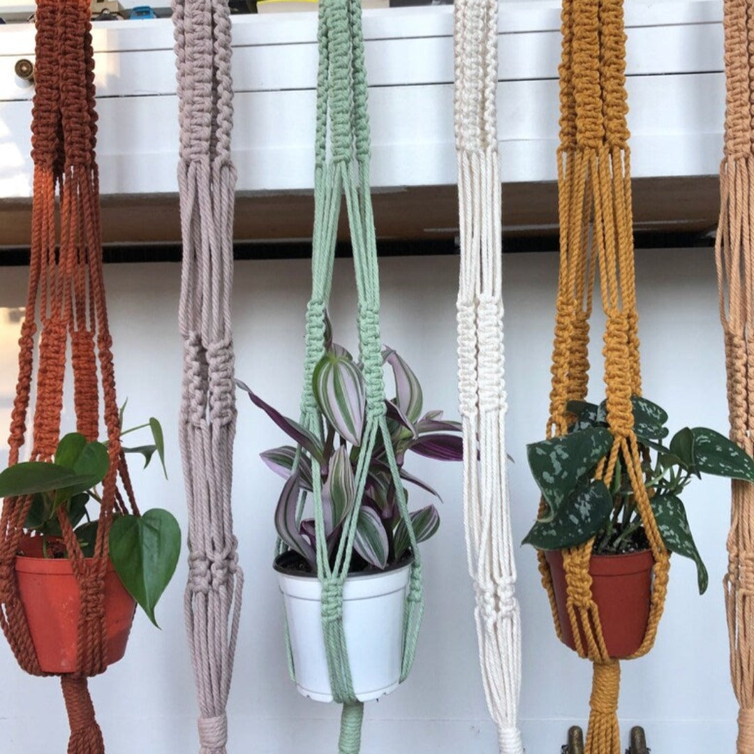 Macramé suspension pour plante