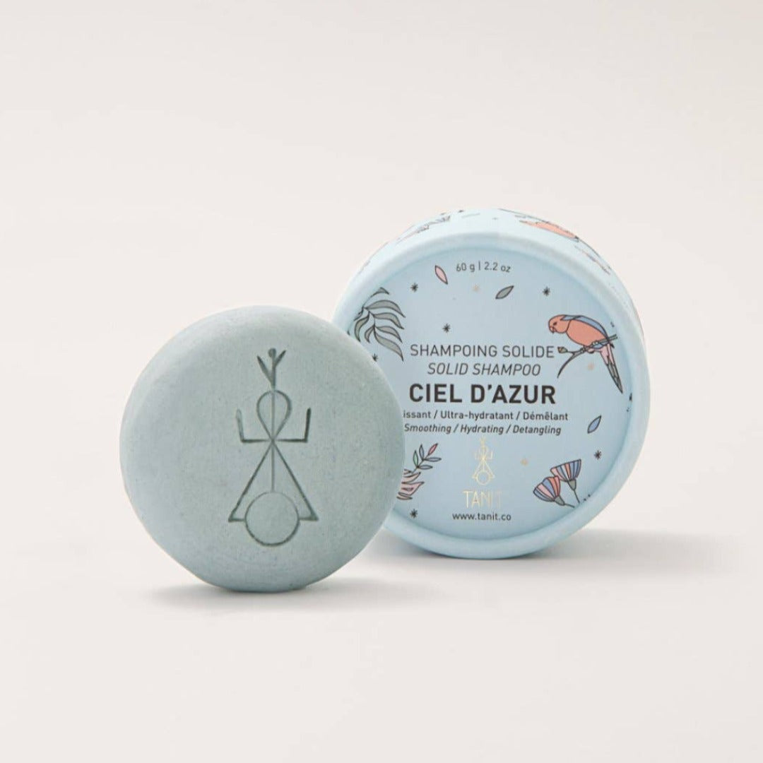 Shampoo Bar - CIEL D&#39;AZUR — Hydratation des cheveux secs et cassants | Smooth + Hydrate + Repair